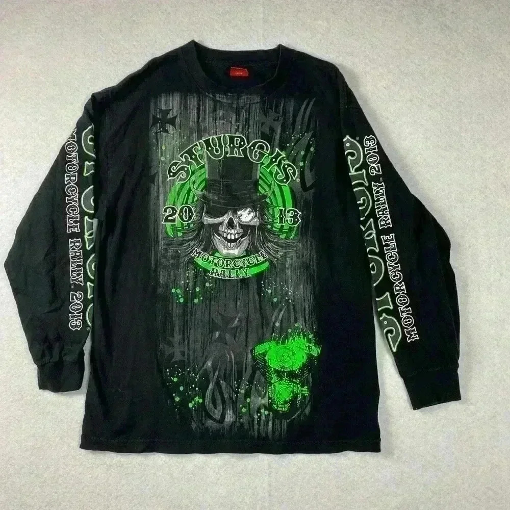 Sturgis T’Shirt Size Large Black/Green 2013